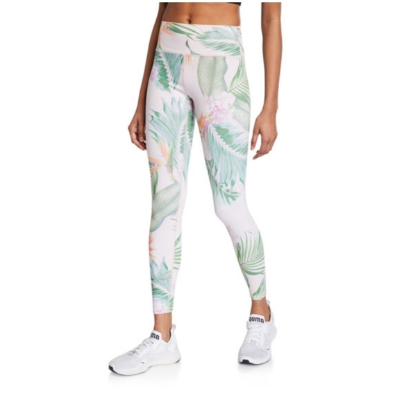 Spiritual Gangster Pants - Spiritual Gangster Tropical Leaf-Print Leggings